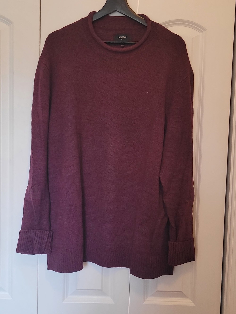 Jack Spade Wine Red Knit Pullover Sweater